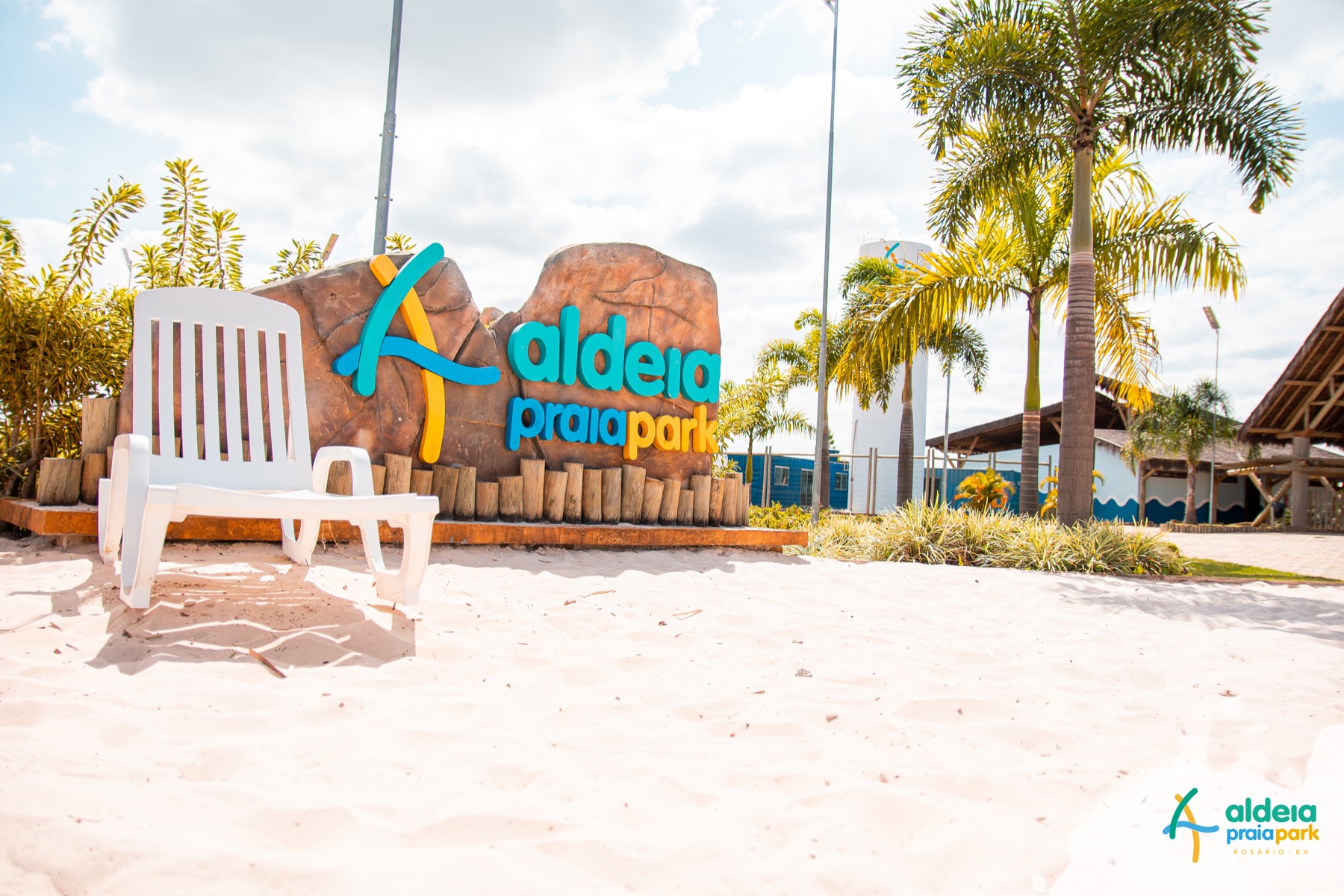 Sinalização do Aldeia Praia Park