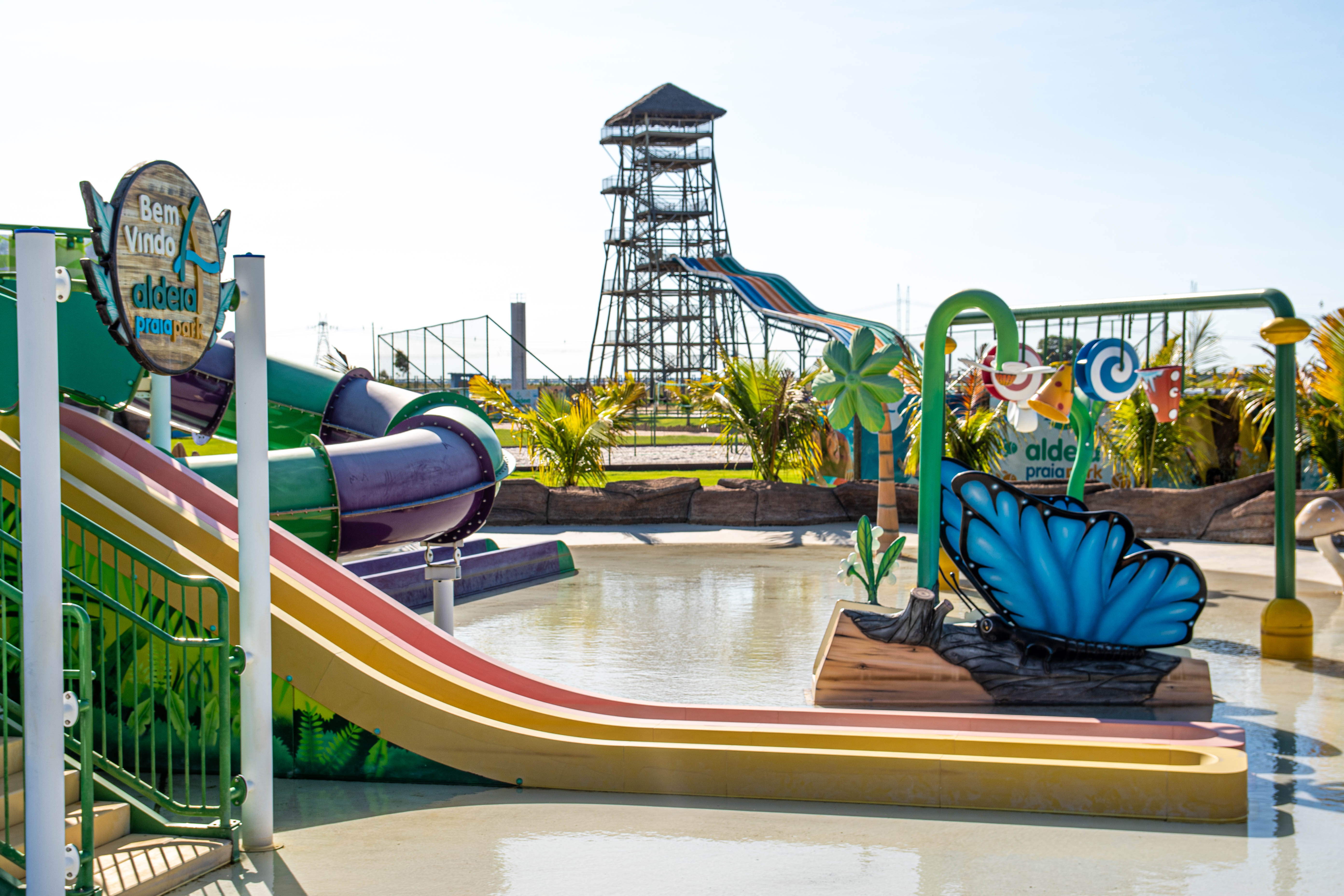 Espaço de convivência do Aldeia Praia Park